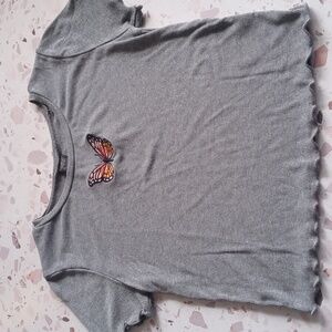 Wild fable butterfly top